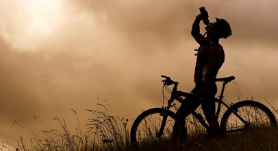 A rodar con la mountain bike
