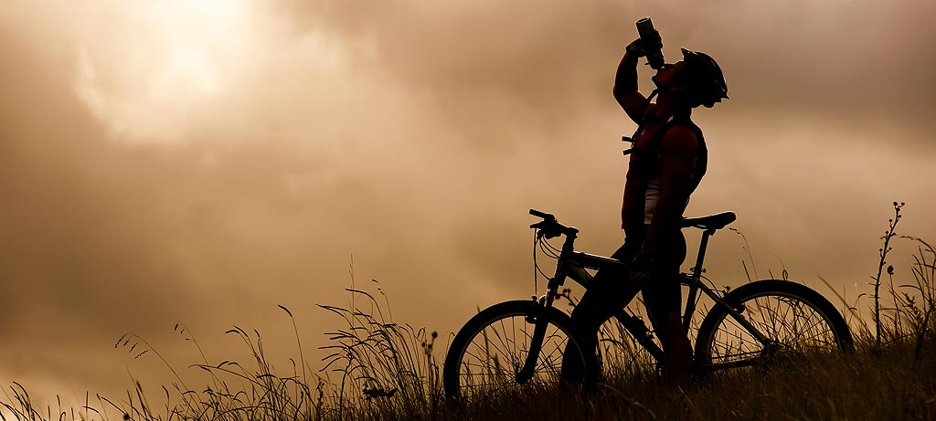 A rodar con la mountain bike